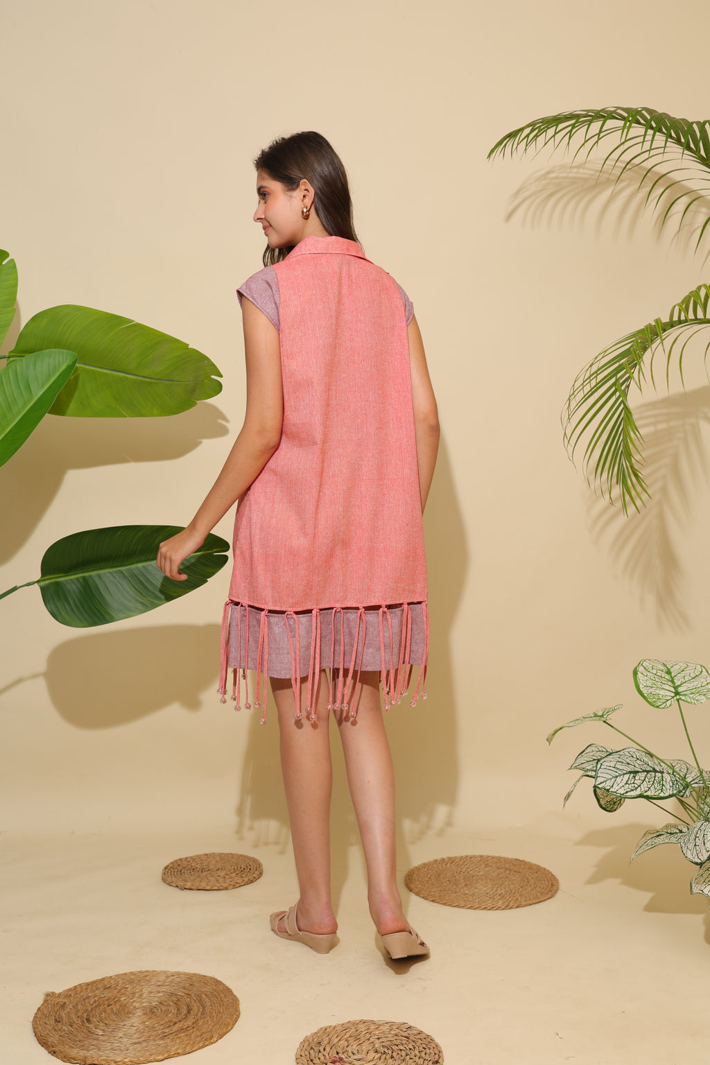 Coral Mini Dress