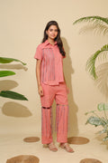 Coral Shirt Co-ord Set