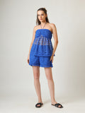 Royal Blue Halter Top & Shorts
