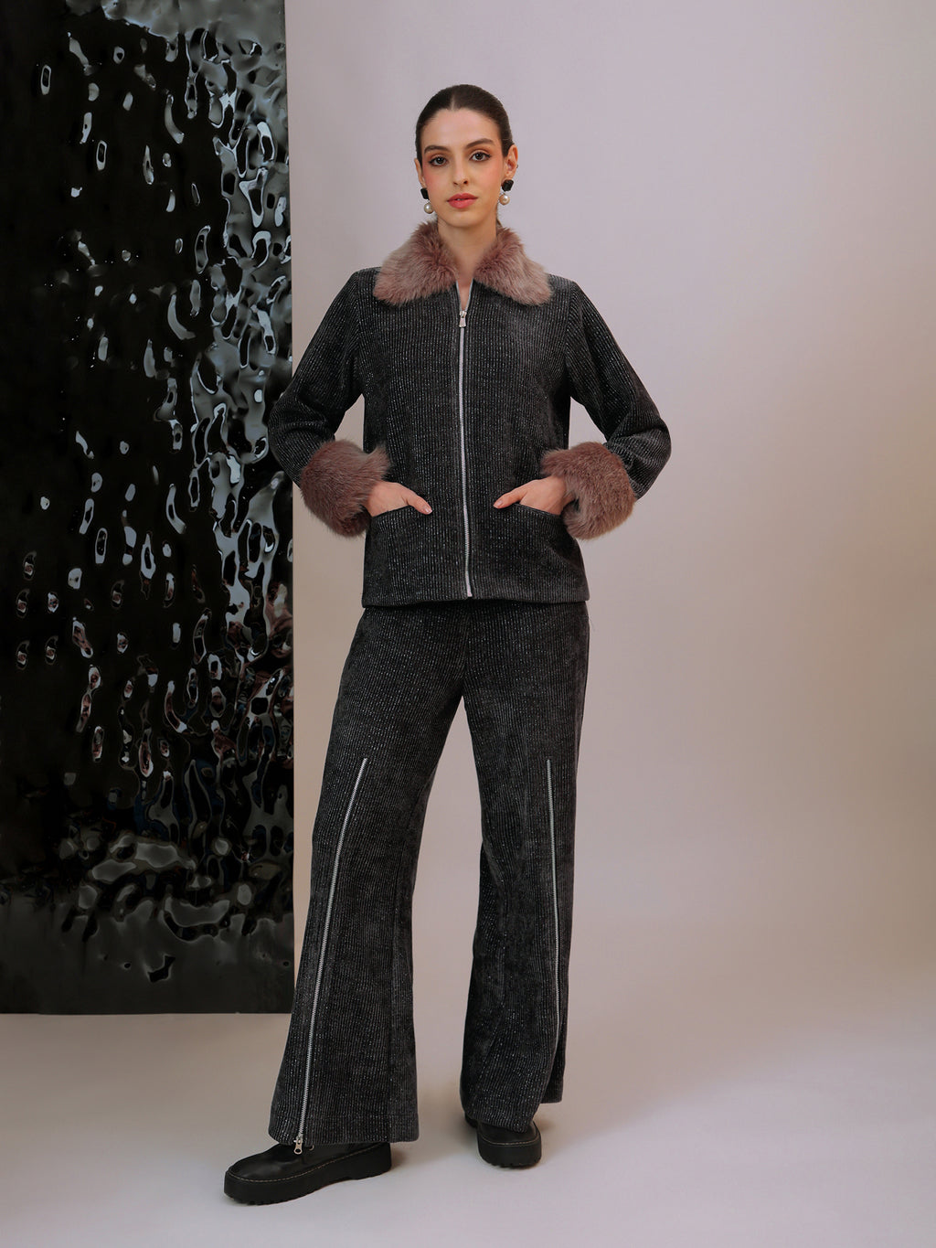 Plush Signature Fur Jacket