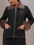 Plush Signature Fur Jacket