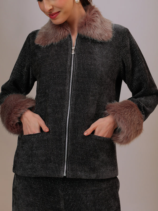 Plush Signature Fur Jacket