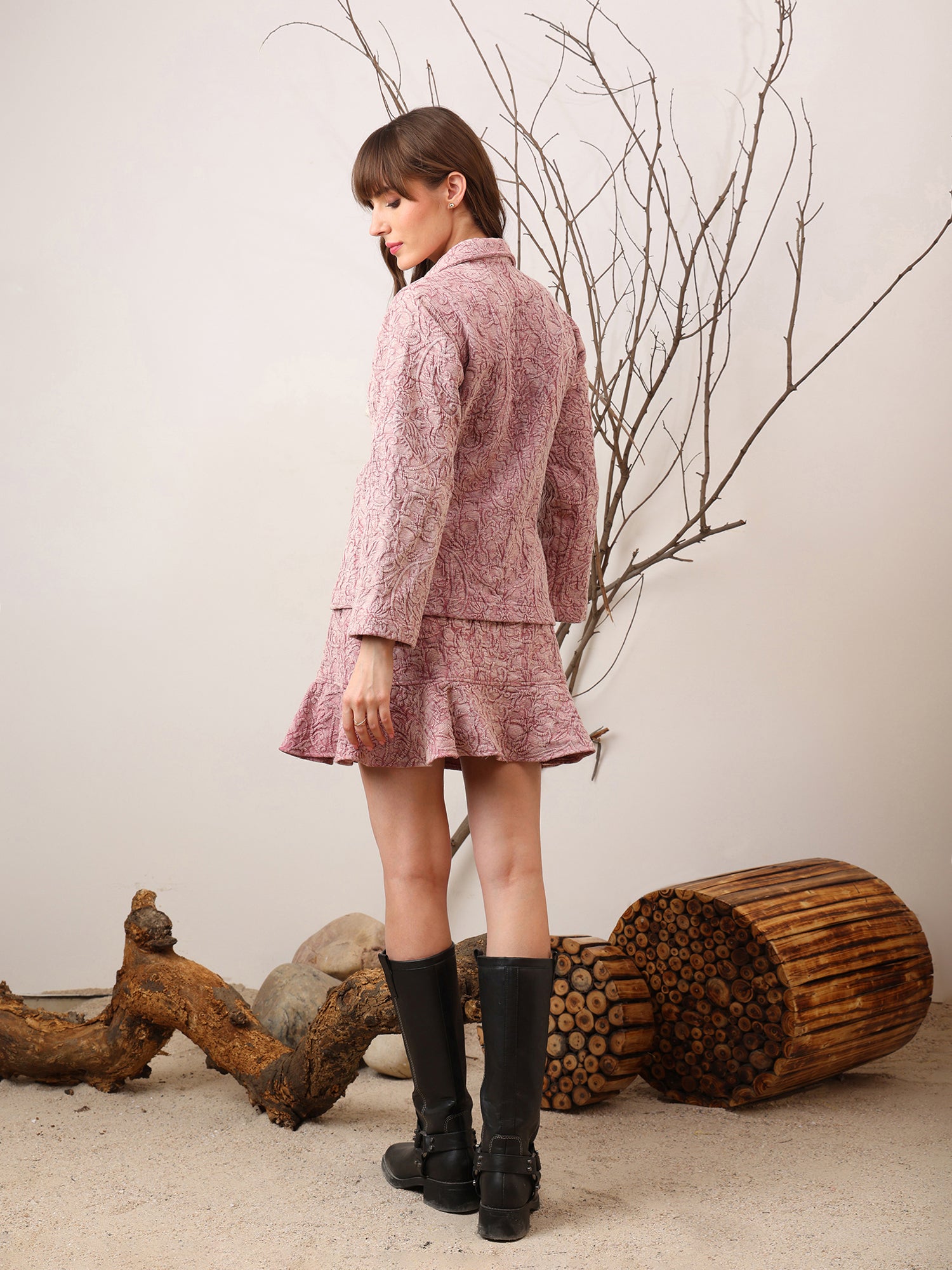 Rustic Jacket And Skirt Set