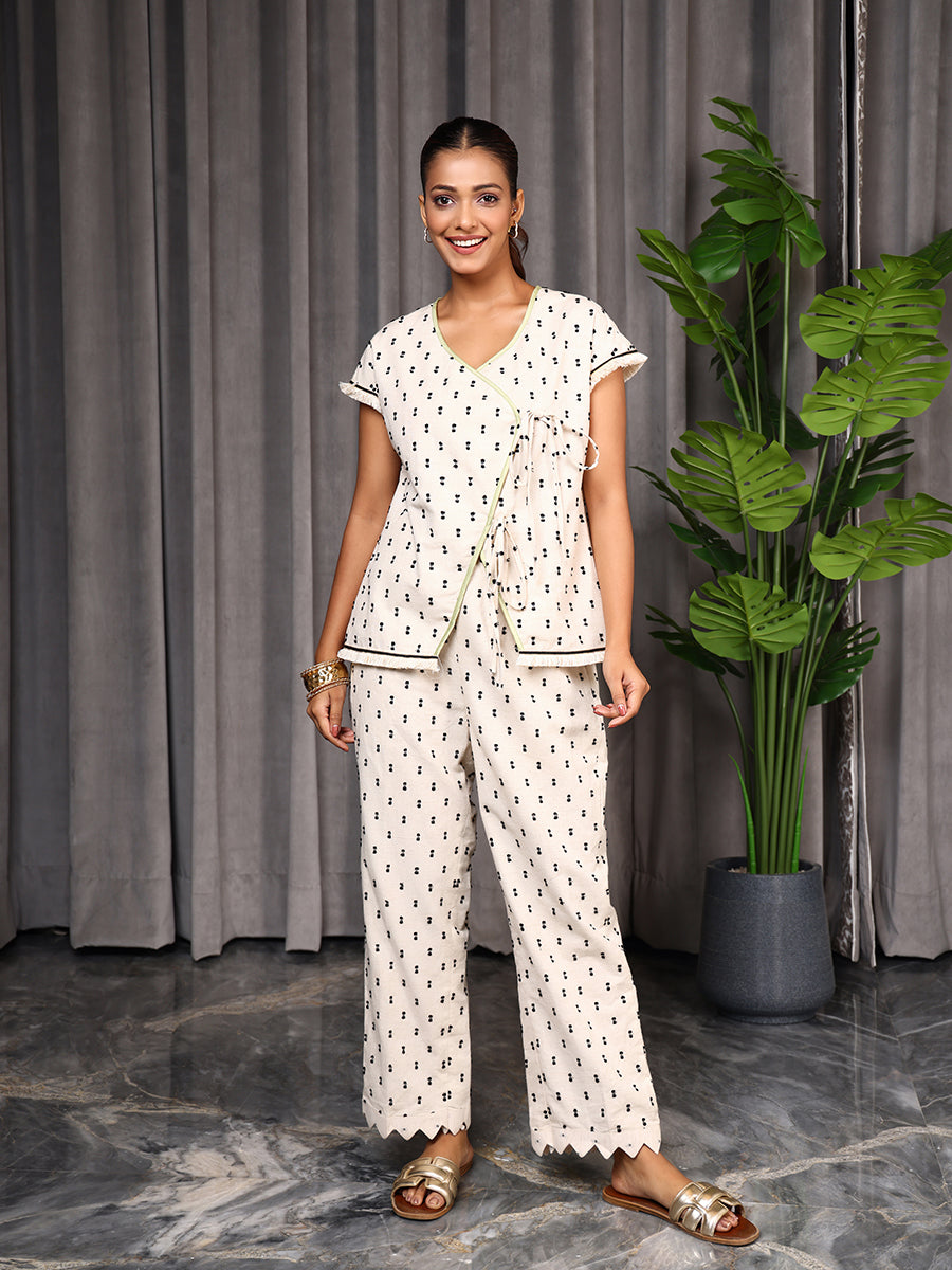 Sun Mist Tie- Up Co-ord Set