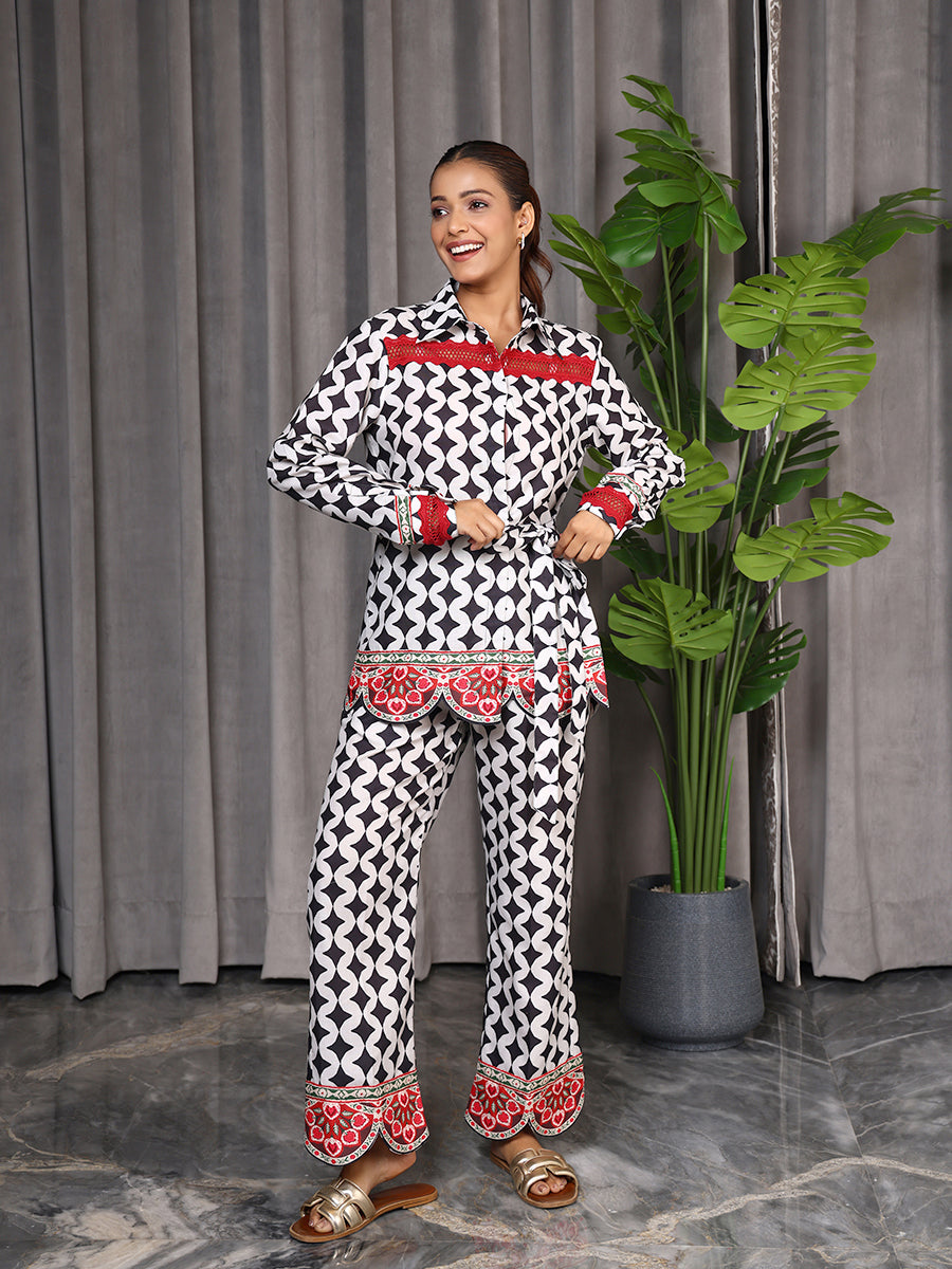 Black Shirt Co-ord set