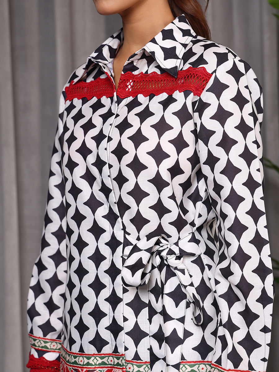 Black Shirt Co-ord set