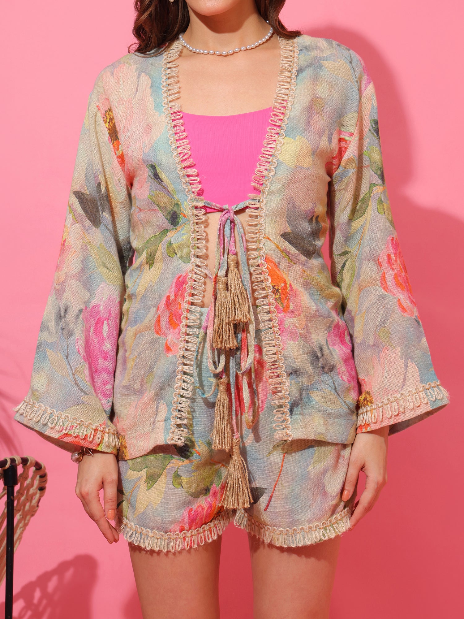 Jute Garden Jacket Set