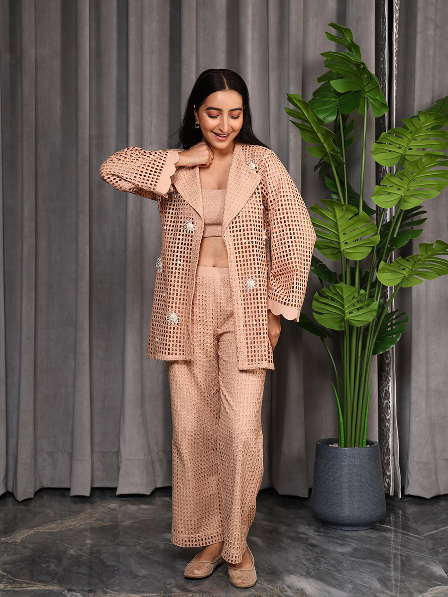 Crochet Three- Piece Suit